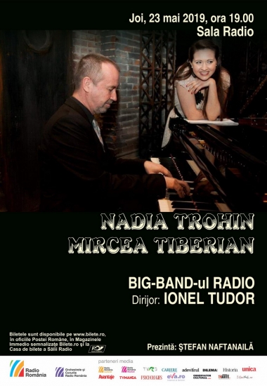 ”Fata sihastră” – Nadia Trohin - și pianistul Mircea Tiberian vă invită la JAZZ la Sala Radio!